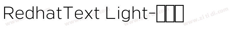 RedhatText Light字体转换